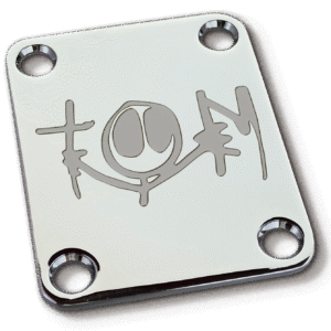 Tom DeLonge Signature Guitar Neck Plate Re-Issue (2023) – Deep Engraved or Surface Etched