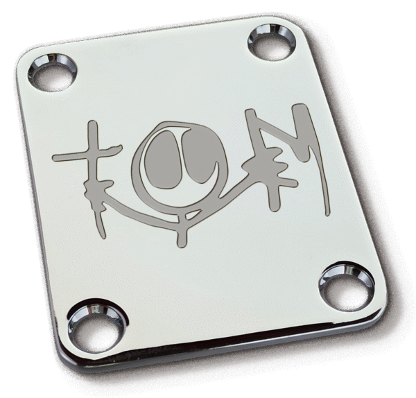 Tom DeLonge Signature Guitar Neck Plate Re-Issue (2023) – Deep Engraved or Surface Etched