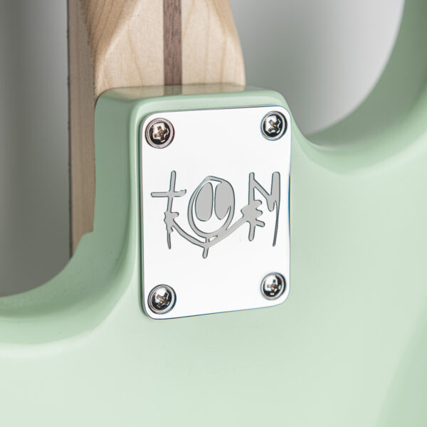 Tom DeLonge Signature Guitar Neck Plate Re-Issue (2023) – Deep Engraved or Surface Etched - Image 2